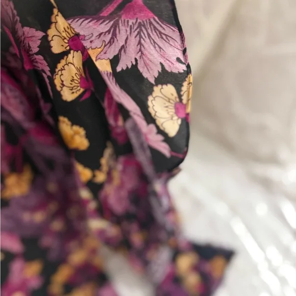 Kobi Halperin Floral Blouse - Black and Purple - Picture 13 of 16